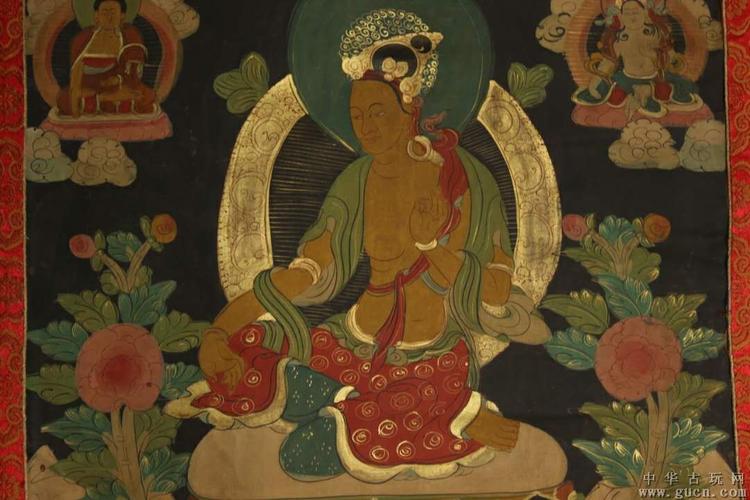 高僧画师纯手工绘画【光明佛母】像唐卡