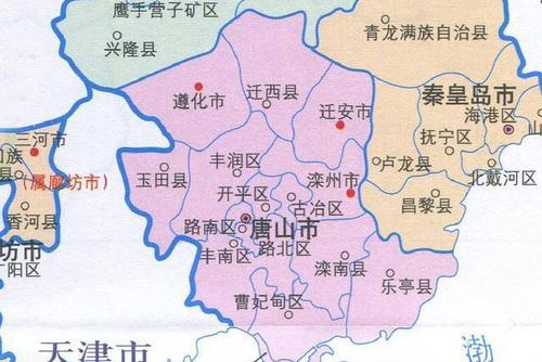 唐山各区县人口一览:遵化市70万,丰南区55万