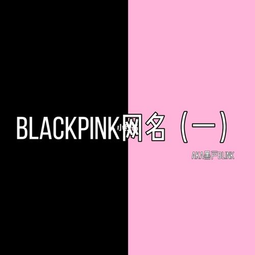 blackpink网名(一)_网名_blackpink_blackpink网名_素材_素材其他