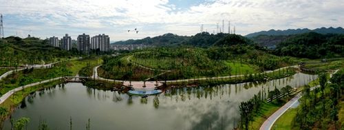 华龙网消息,又一个好消息来了:重庆两江新区水土高新城水滴桥公园正式