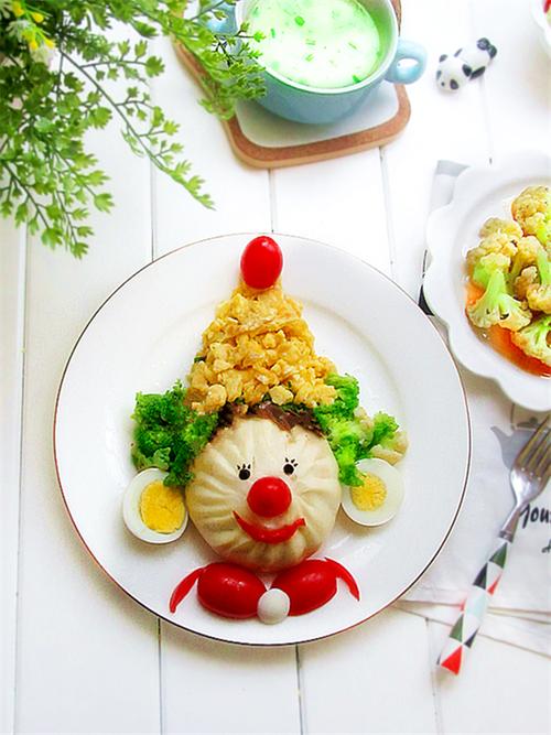 信任之美#小丑趣味早餐