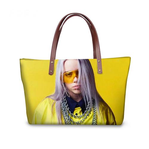 定制潜水布料pu包billie eilish 比莉·艾利什单肩包大挎包外贸新