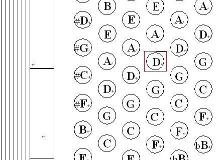 手风琴左手这个音应该按哪个键 ?