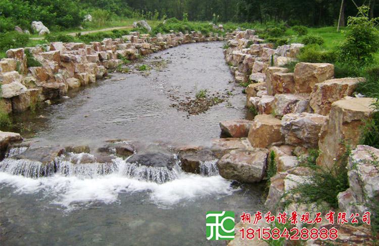 黄石河道驳岸风景石 - 桐庐和谐景观石