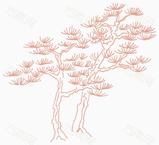 十字绣贺寿青松