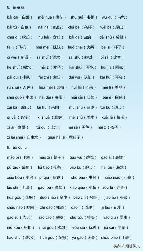 一年级拼音拼读训练每天让孩子读一读