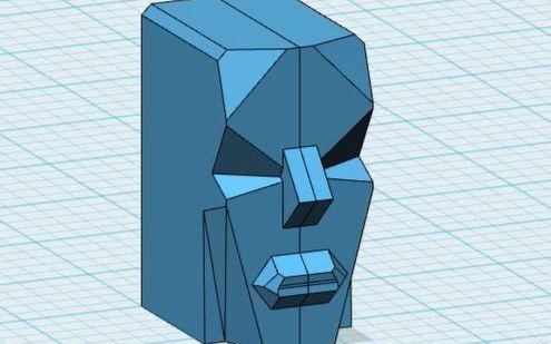 2分钟抽象女侠头像【123d design快速入门】