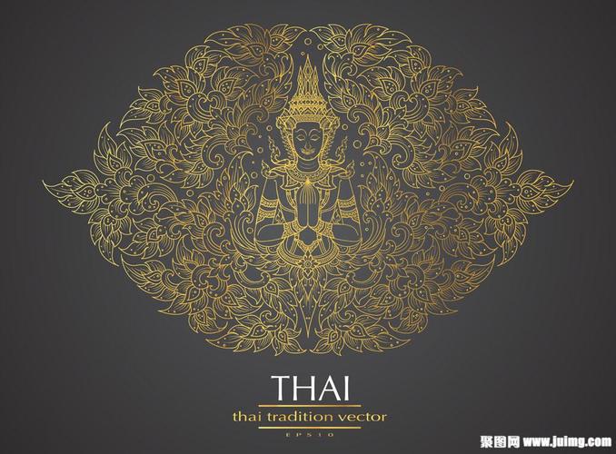 泰国古典花纹边框