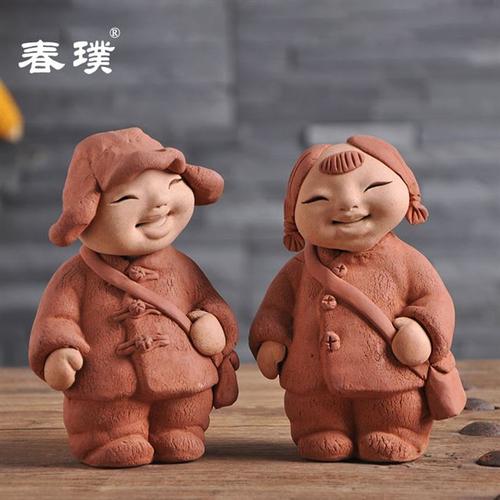 陶人泥塑手工手工艺艺术工艺品中国名师马若特传统摆件