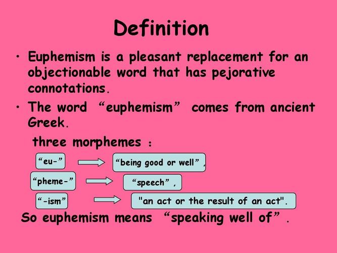 英语中的委婉语euphemismppt