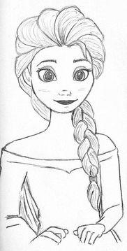 艾莎公主冰雪奇缘儿童画图片大全5