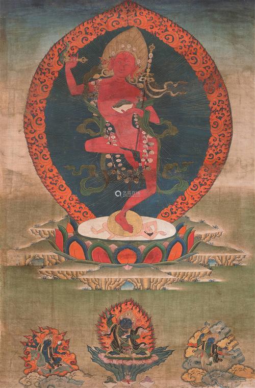 18世纪 金刚亥母唐卡