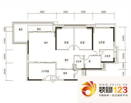 山水华府(别墅)户型图山水华府3 3 .