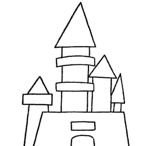 城堡简笔画图2