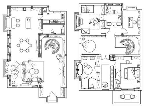 苏州夫妇400㎡的庭院别墅图书馆一样的家