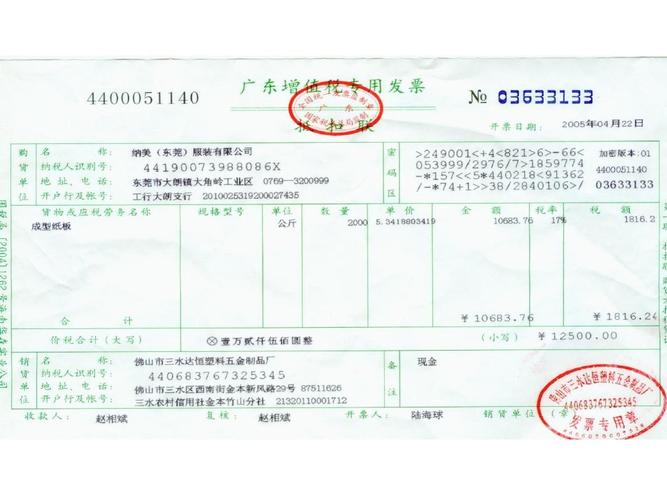 增值税专用发票票样ppt