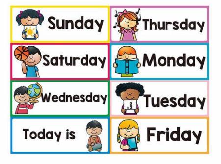 从星期一到星期日用英语怎么说?