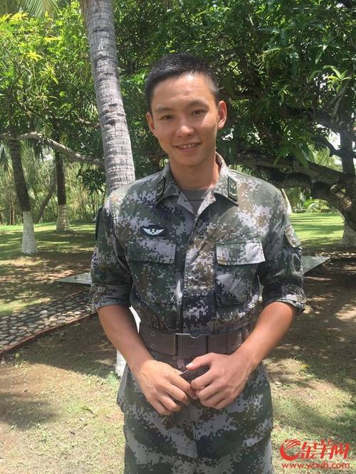广东揭阳籍年轻陆军海防战士张峰铭.区健妍摄