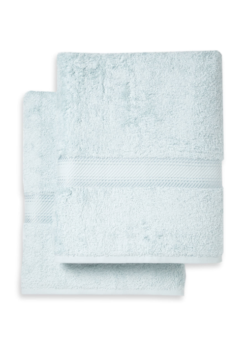 chortex rhapsody royale bath sheet, pack of 2, duck egg