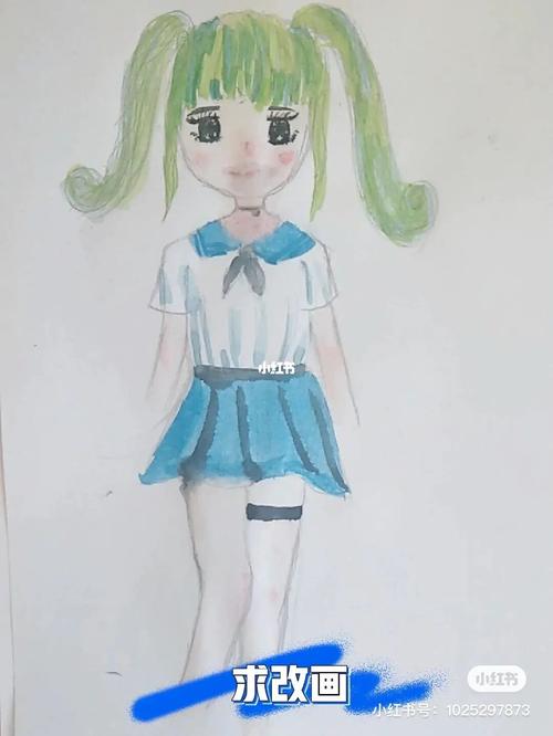 自信小学生_绘画_文化_绘画