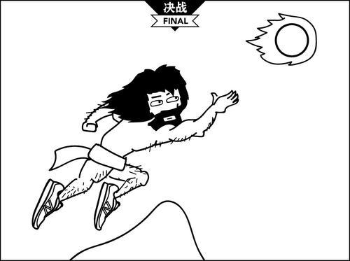 夸父逐日怎么简笔画