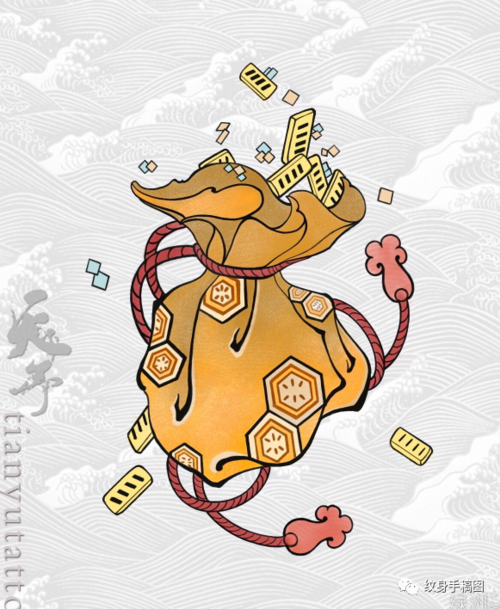 纹身素材 纹身手稿 福袋纹身 精品小图纹身 纹身图案