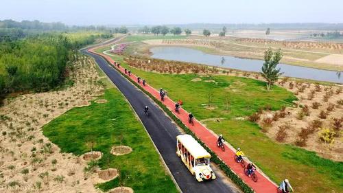 焕然假期,绿色出行,到兴安湖生态运动公园去体验骑行的快乐与野趣