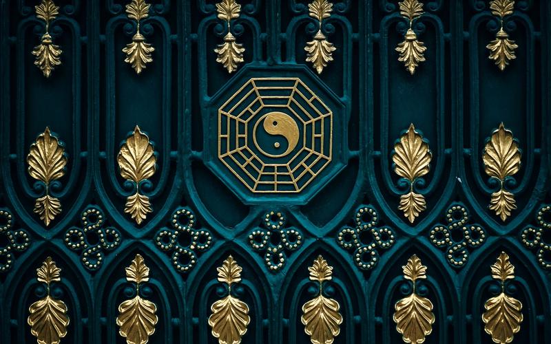 八卦图,阴阳,门 iphone 壁纸