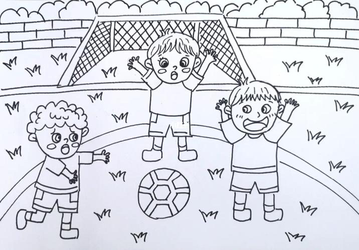 体育课_绘画_手工制作_幼儿园_教程_美术_线描_创意美术_简笔画_儿童