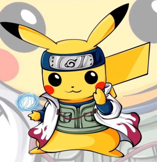 当历届火影遇到皮卡丘,柱间诠释霸气,二代也有发福的