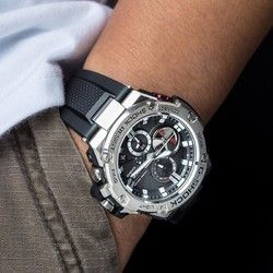 卡西欧(casio)男表 g-shock太阳能动力男士手表石英防水运动时尚蓝牙