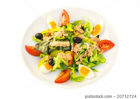 照片素材(图片): tuna salad on the plate