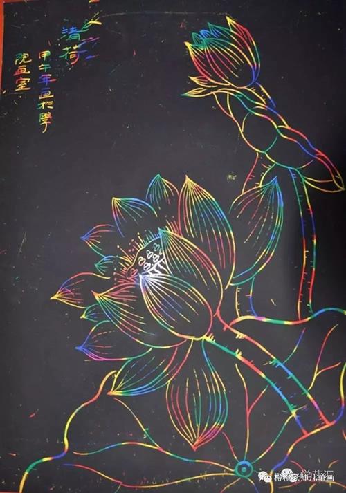 刮画_橙橙老师儿童画_零二七艺考