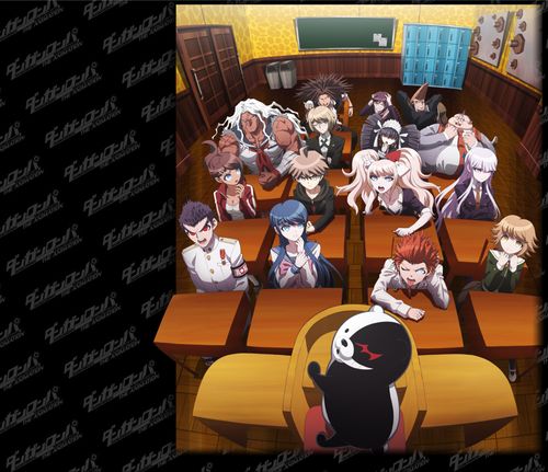 求弹丸论破1全员坐在教室或者校园生活的合照超清 做壁纸 如下面的图