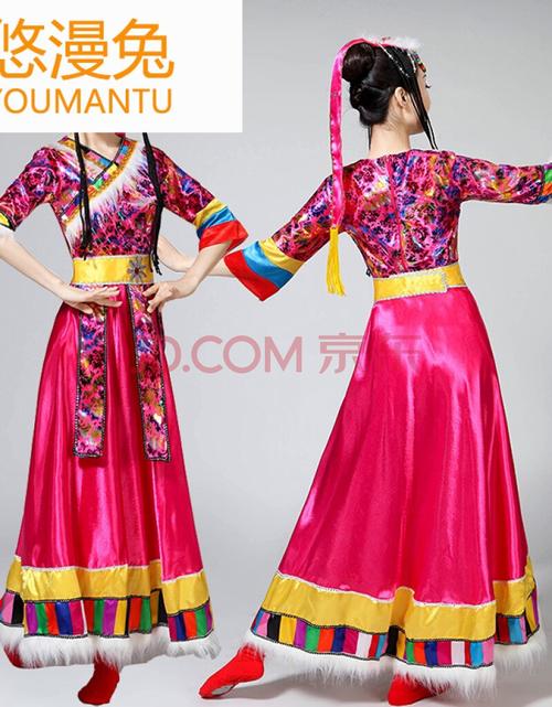 新疆舞古典舞演出服女藏族服装女舞蹈服演出服装女装.