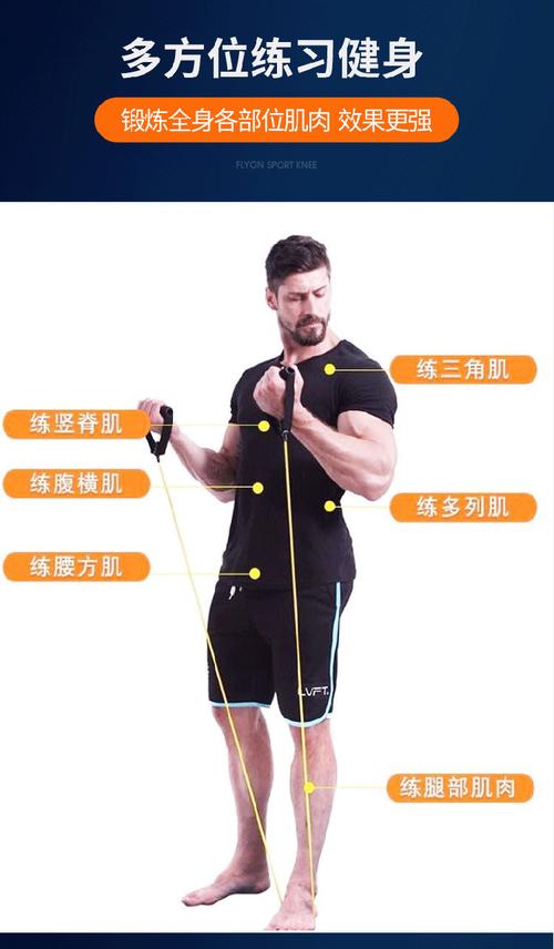 健身运动绳子拉力器力量训练皮筋拉伸弹力带男练胸拉