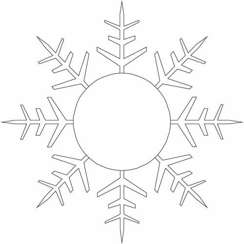 圣诞雪花简笔画图片_圣诞雪花儿童绘画图集 雪花简笔画