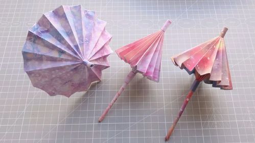 折纸古风小雨伞,是可以伸缩的,您也折一个玩玩吧