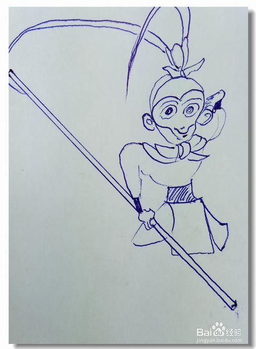 西游记大闹天宫简笔画手抄报 西游记手抄报