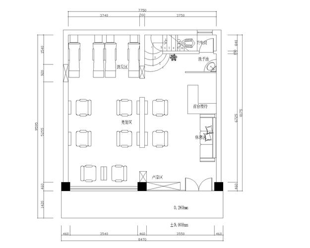 理发店平面图设计,急!-购物空间-猪八戒网
