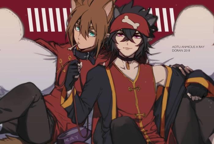 安雷是由七创社作品《凹凸世界》衍生的同人配对,其中,安迷修是攻,雷