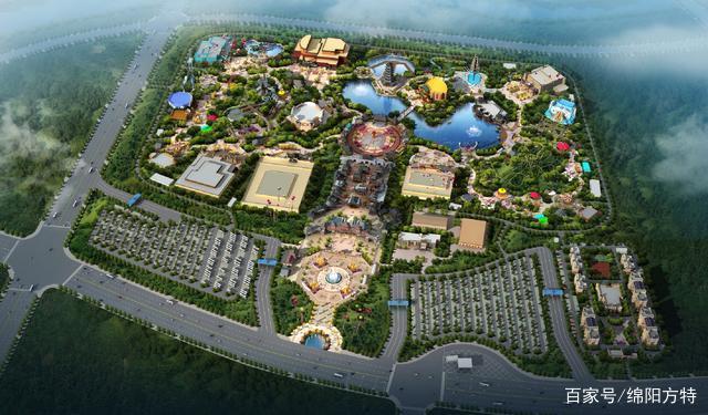 绵阳方特东方神画鸟瞰图