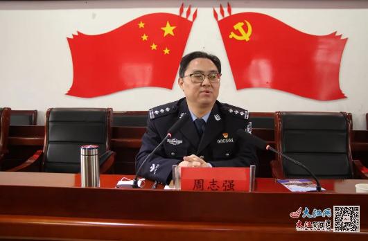 玉山副县长,公安局长周志强在临湖镇开展"双提升"暨"反诈骗"宣讲