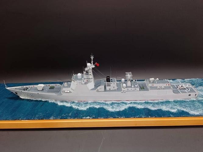 模玩秀中国海军052d型驱逐舰172昆明舰1350模型