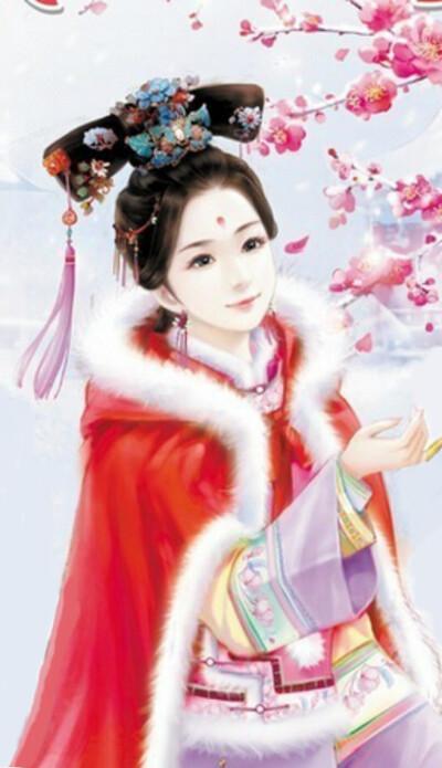 插画清朝贵族服饰