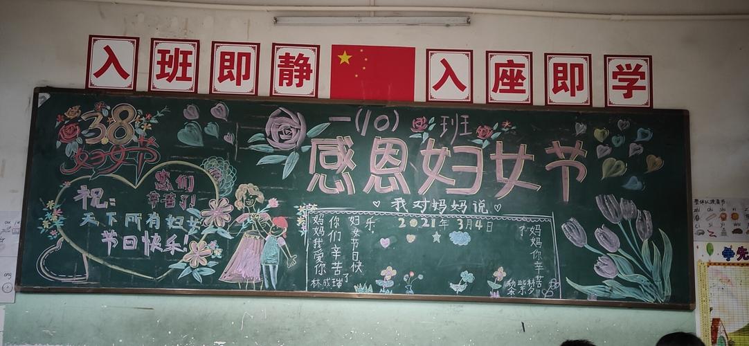 一年级组三八妇女节主题黑板报汇总