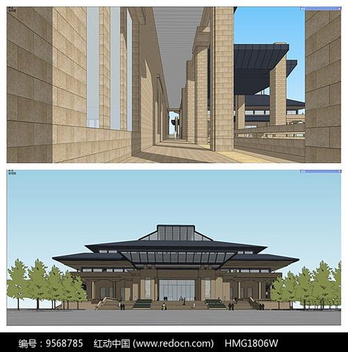 中式传统博物馆建筑