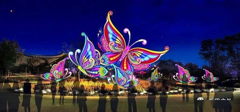"灯"你而来品中华南北美食,过浓味中国年夜晚看大型自贡灯会,逛传统
