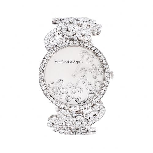 【95新】梵克雅宝高级珠宝腕表系列蝴蝶链女士腕表 公价1900000