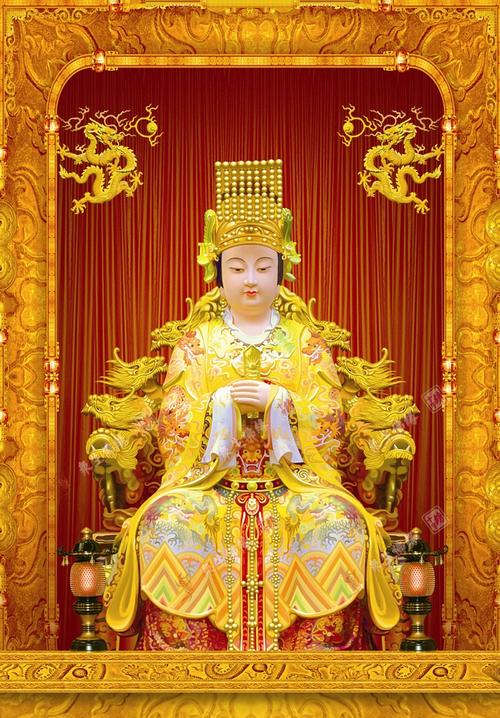 包邮定制精准印花佛教十字绣钻石画妈祖圣像金身天上圣母娘娘神仙